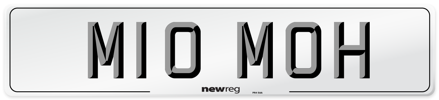 M10 MOH Front Number Plate
