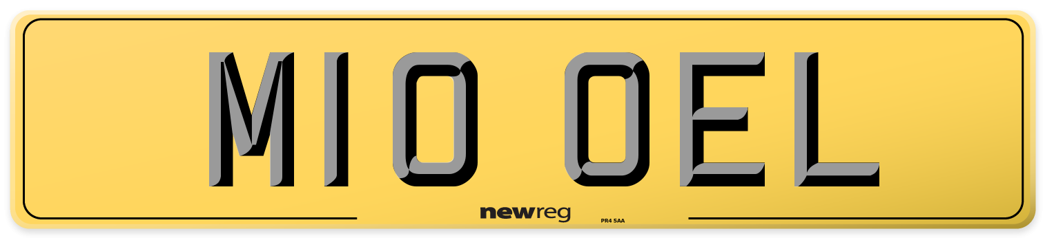 M10 OEL Rear Number Plate
