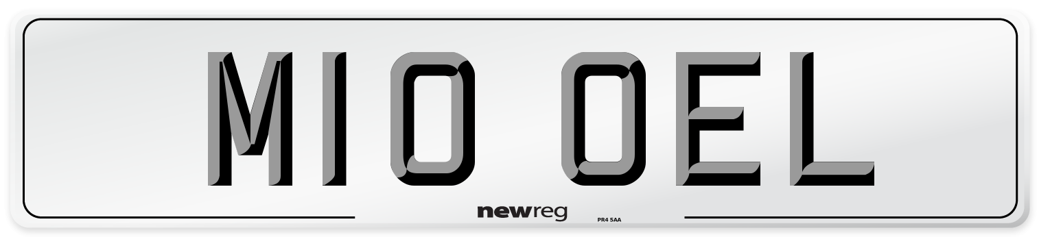 M10 OEL Front Number Plate