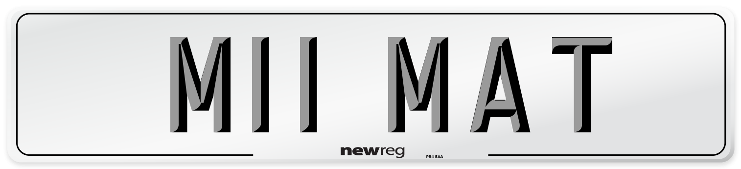 M11 MAT Front Number Plate