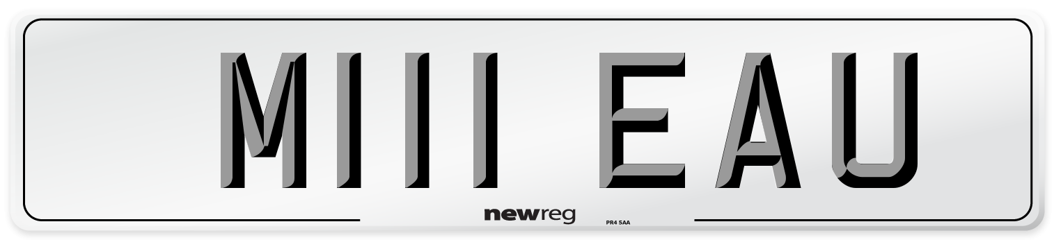 M111 EAU Front Number Plate
