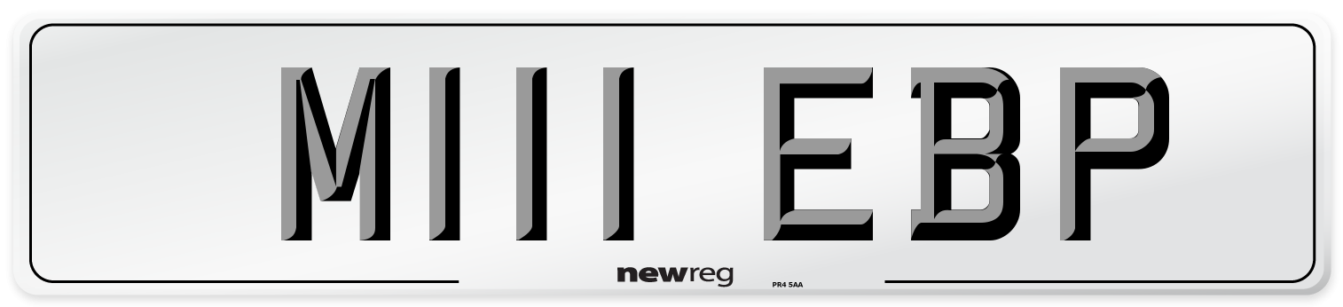 M111 EBP Front Number Plate