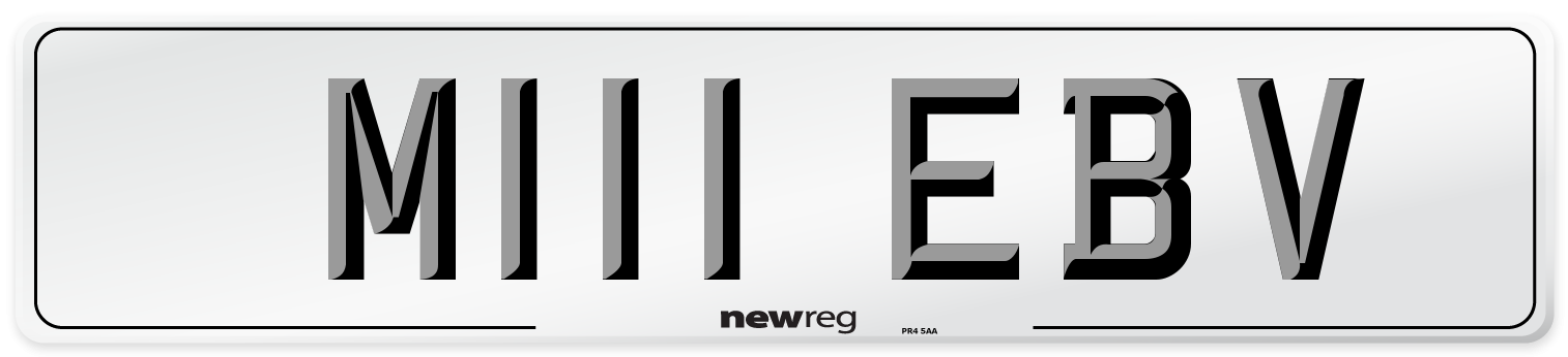 M111 EBV Front Number Plate