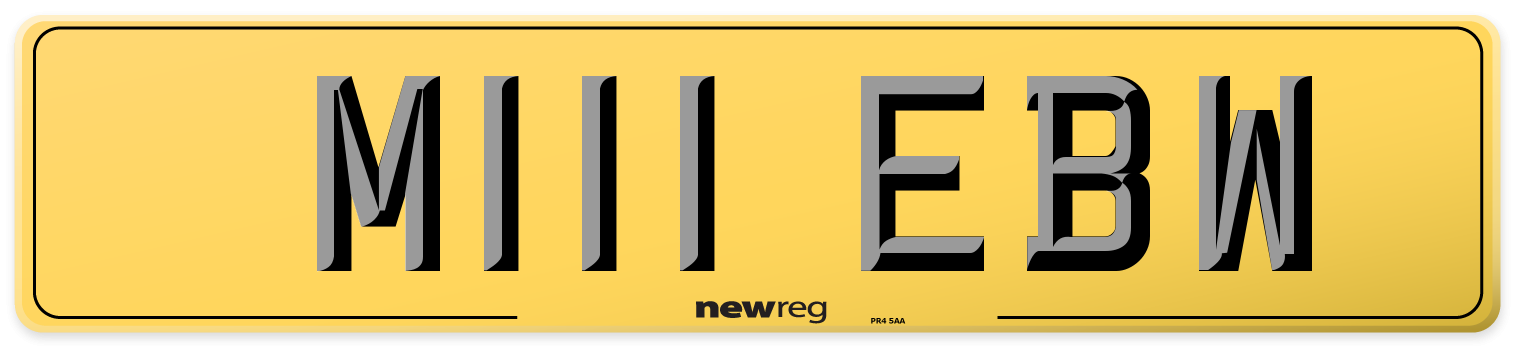 M111 EBW Rear Number Plate