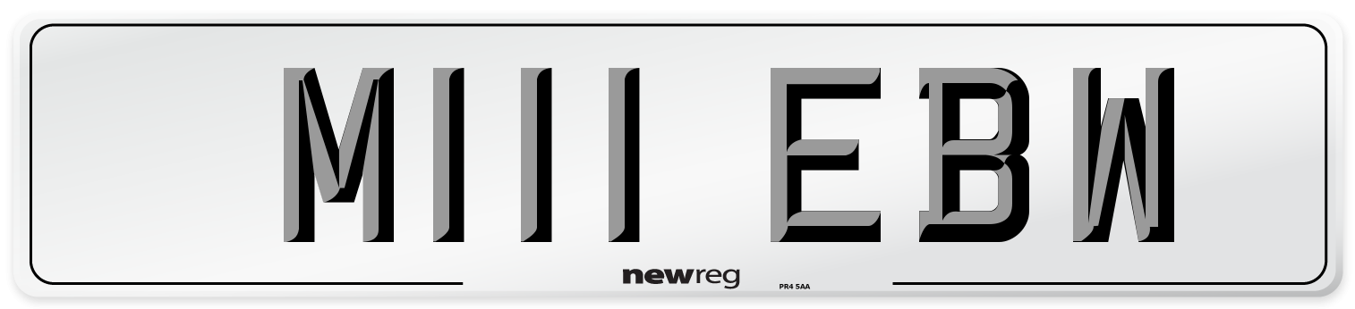M111 EBW Front Number Plate