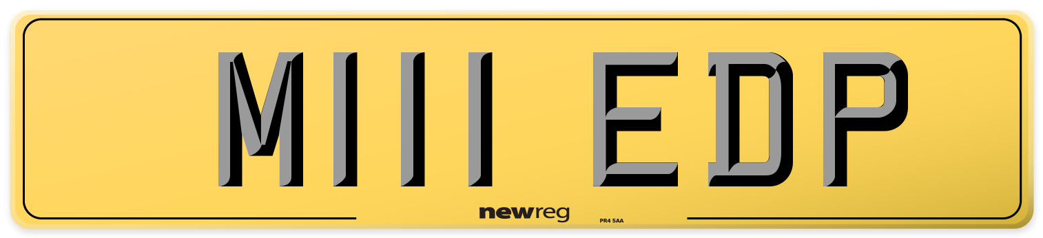 M111 EDP Rear Number Plate