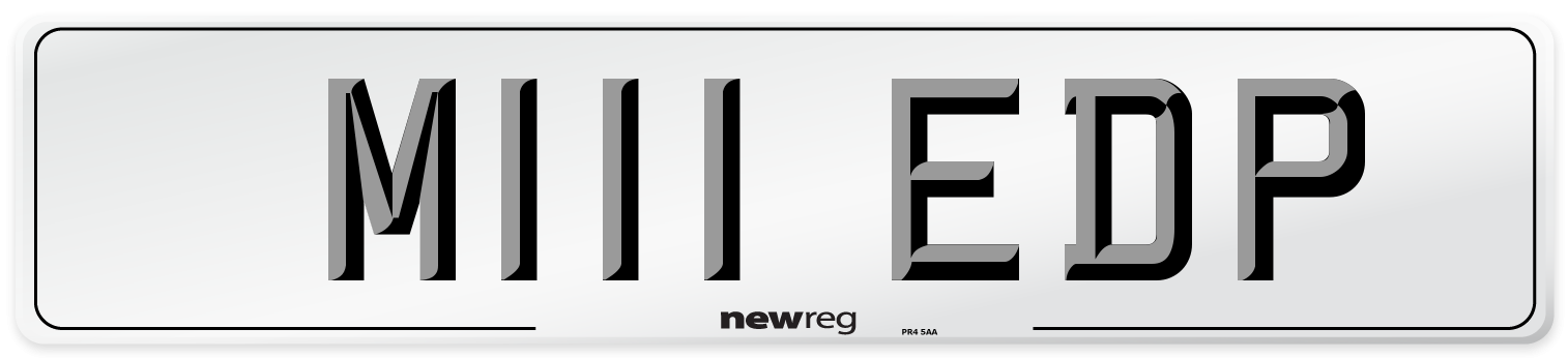 M111 EDP Front Number Plate