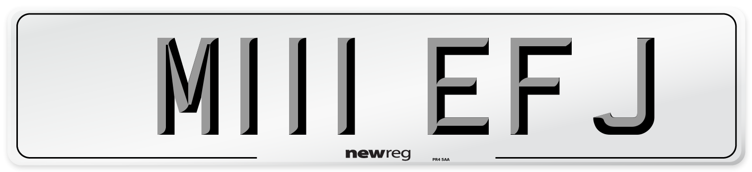 M111 EFJ Front Number Plate