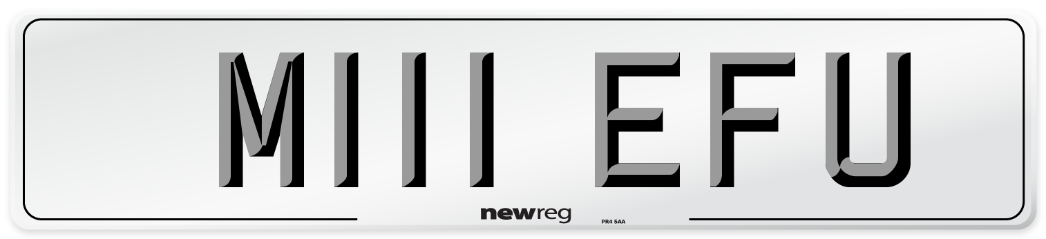 M111 EFU Front Number Plate