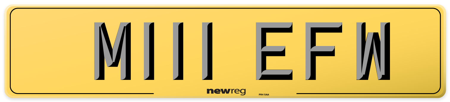 M111 EFW Rear Number Plate