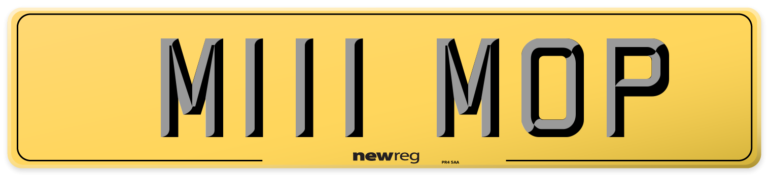M111 MOP Rear Number Plate
