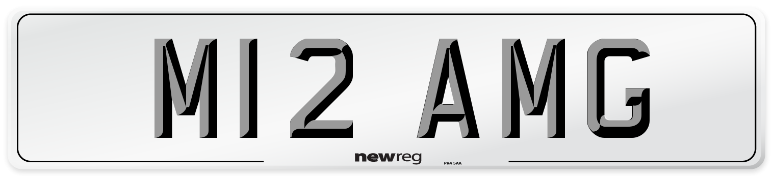 M12 AMG Front Number Plate