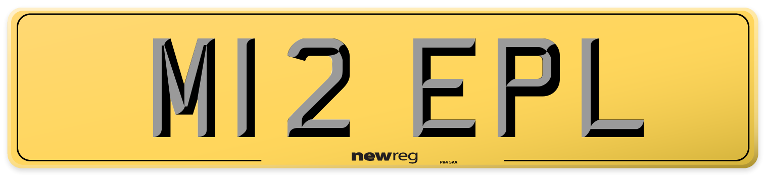M12 EPL Rear Number Plate
