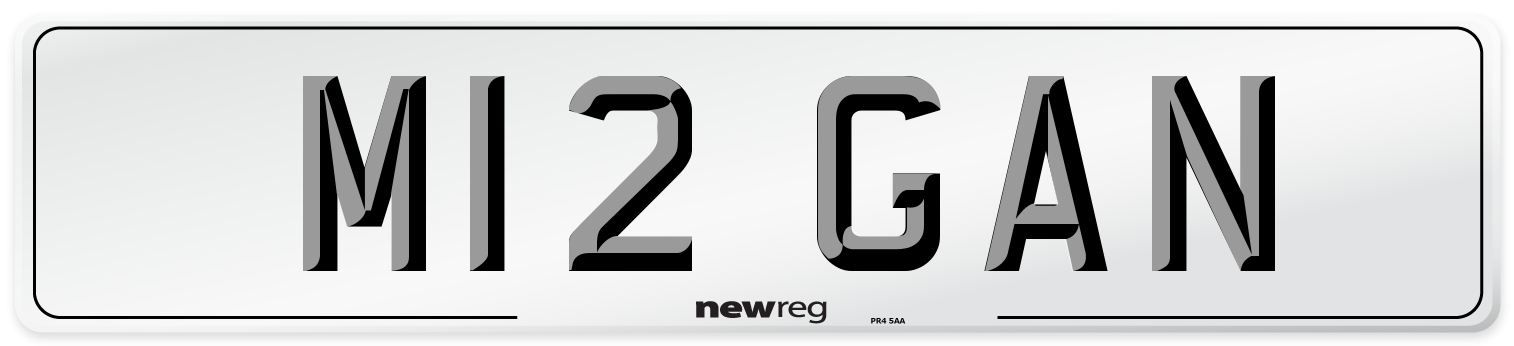 M12 GAN Front Number Plate