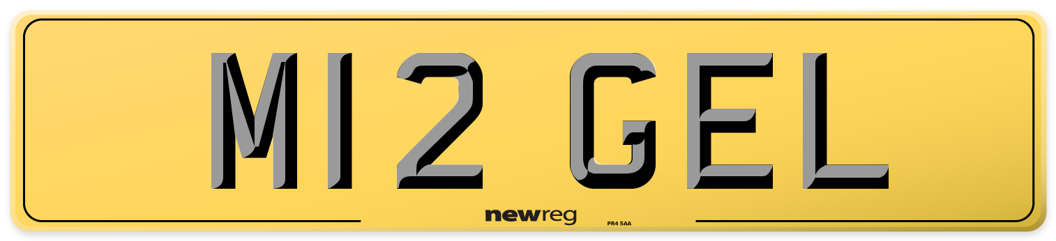 M12 GEL Rear Number Plate