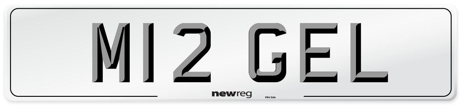 M12 GEL Front Number Plate