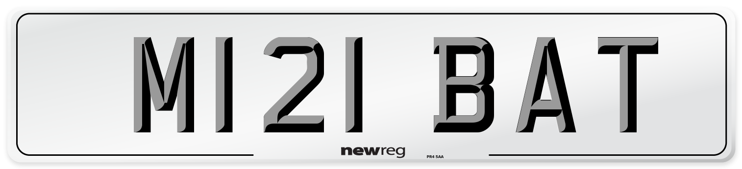 M121 BAT Front Number Plate
