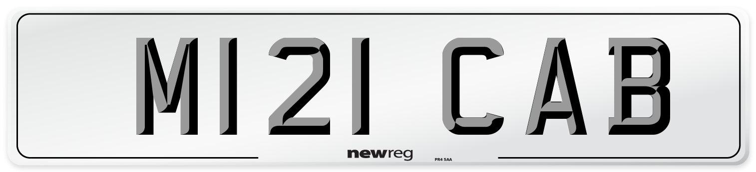M121 CAB Front Number Plate