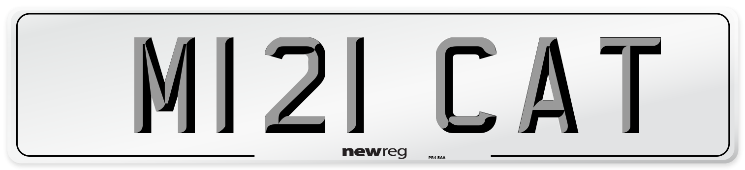 M121 CAT Front Number Plate