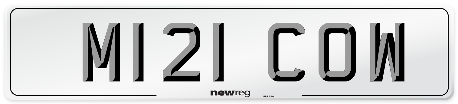 M121 COW Front Number Plate