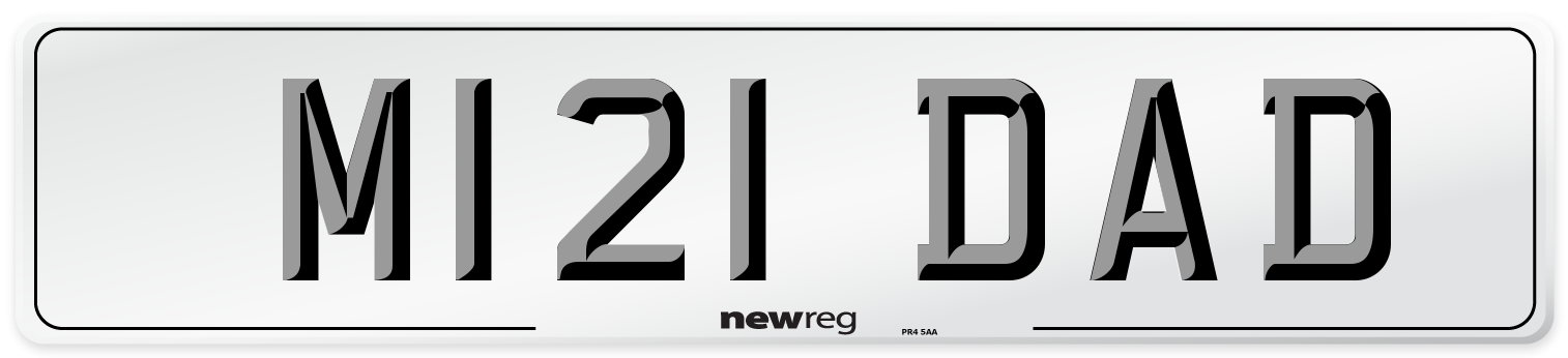 M121 DAD Front Number Plate