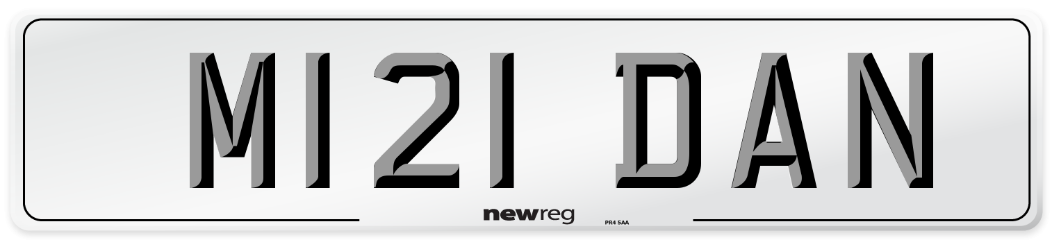 M121 DAN Front Number Plate