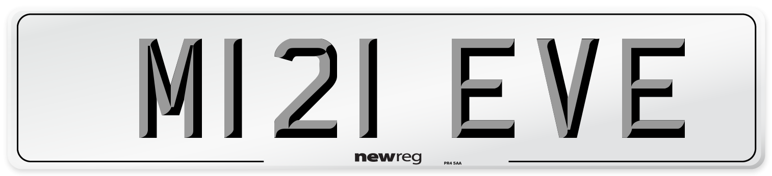 M121 EVE Front Number Plate