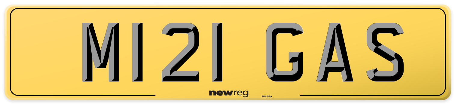 M121 GAS Rear Number Plate