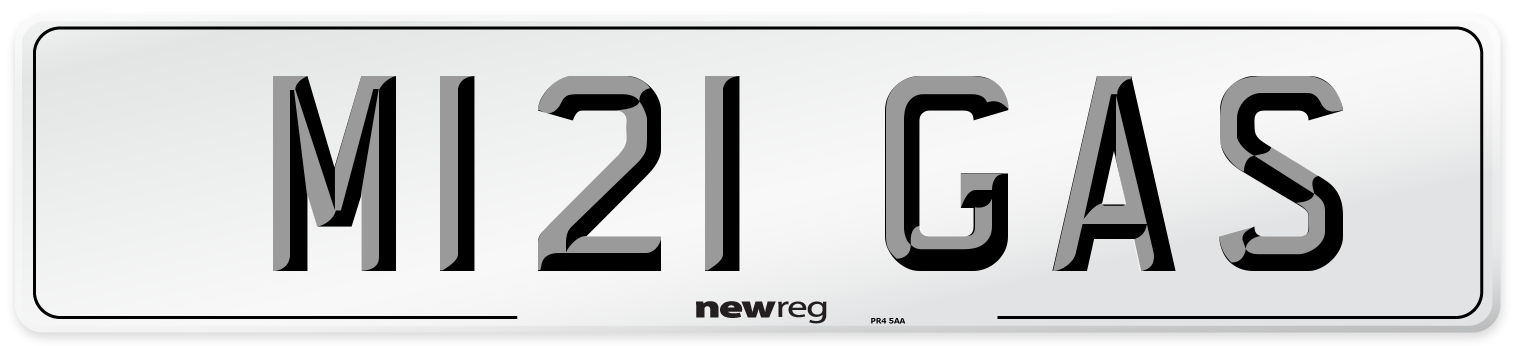 M121 GAS Front Number Plate