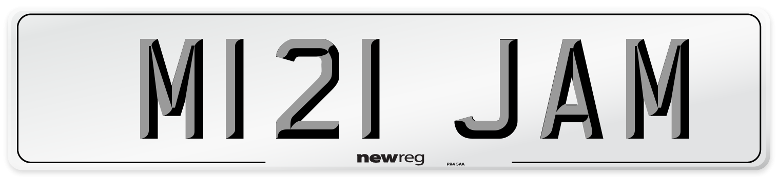 M121 JAM Front Number Plate