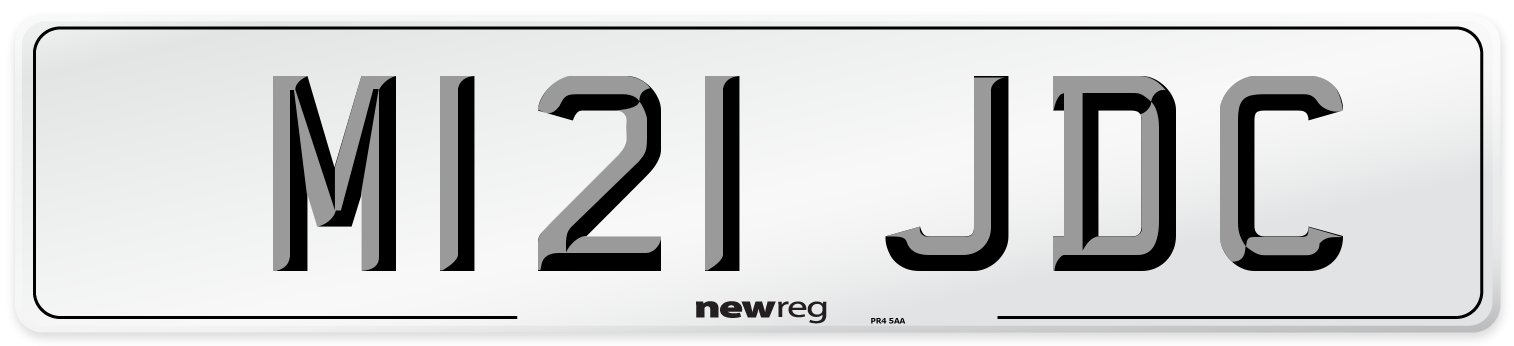 M121 JDC Front Number Plate