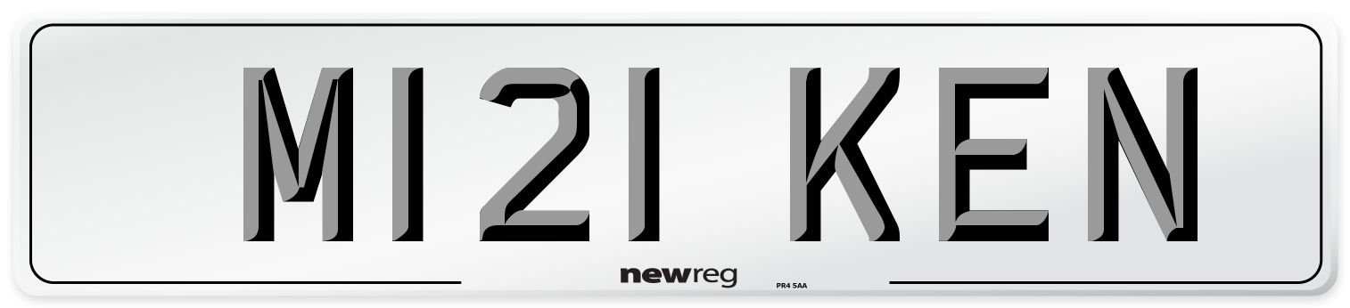 M121 KEN Front Number Plate