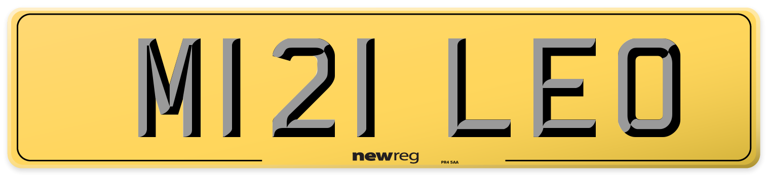 M121 LEO Rear Number Plate