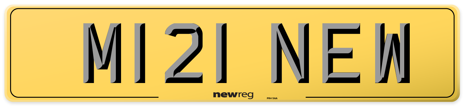 M121 NEW Rear Number Plate