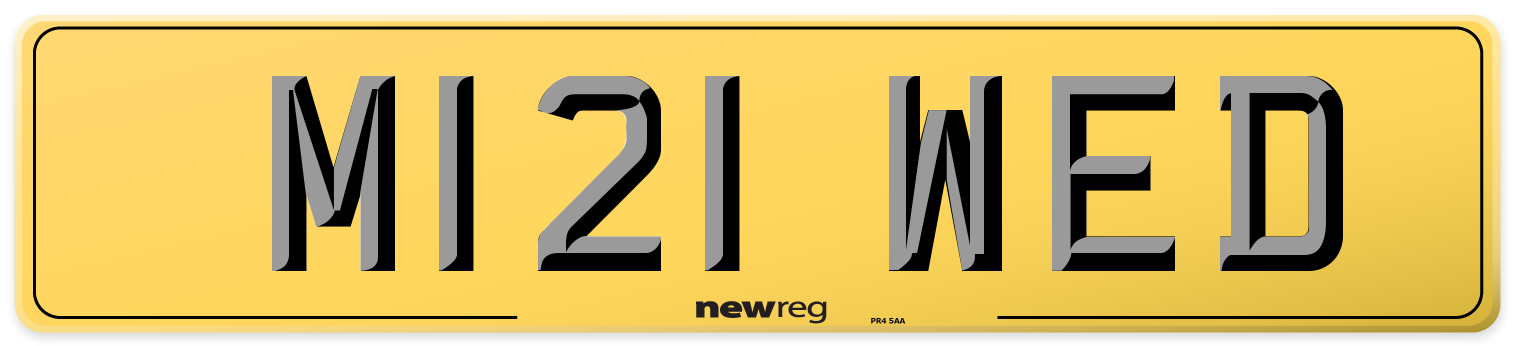 M121 WED Rear Number Plate