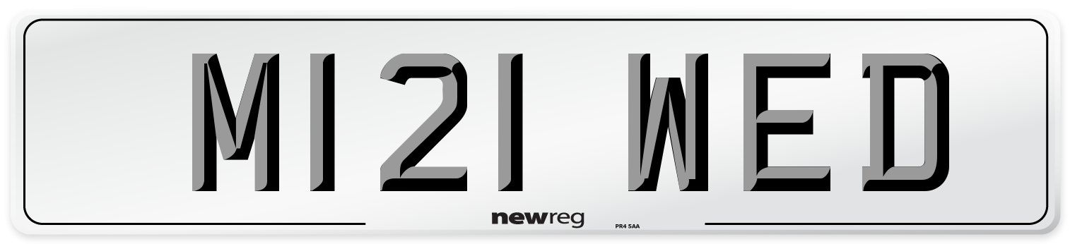M121 WED Front Number Plate