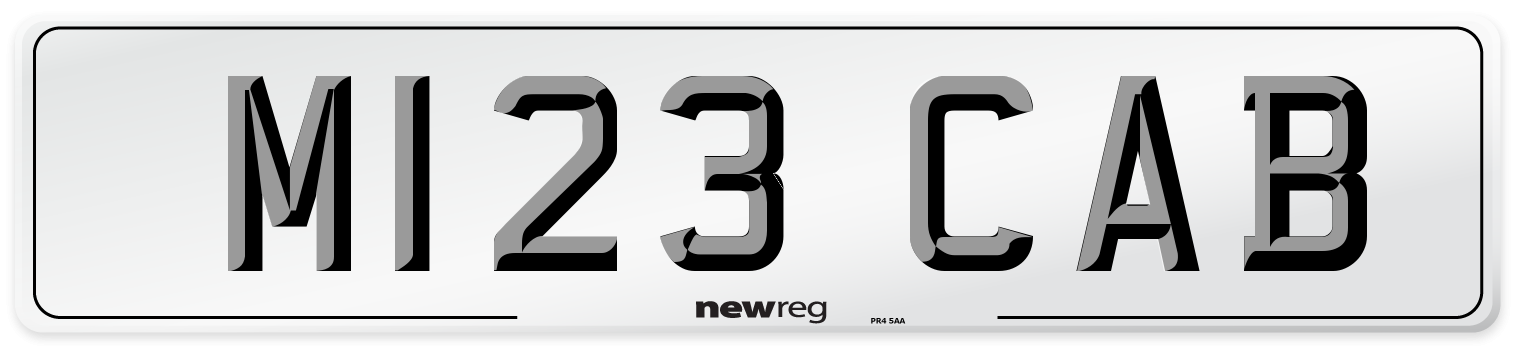 M123 CAB Front Number Plate