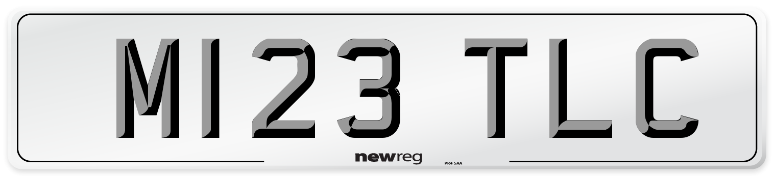M123 TLC Front Number Plate