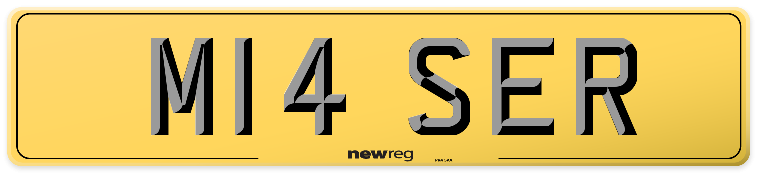 M14 SER Rear Number Plate