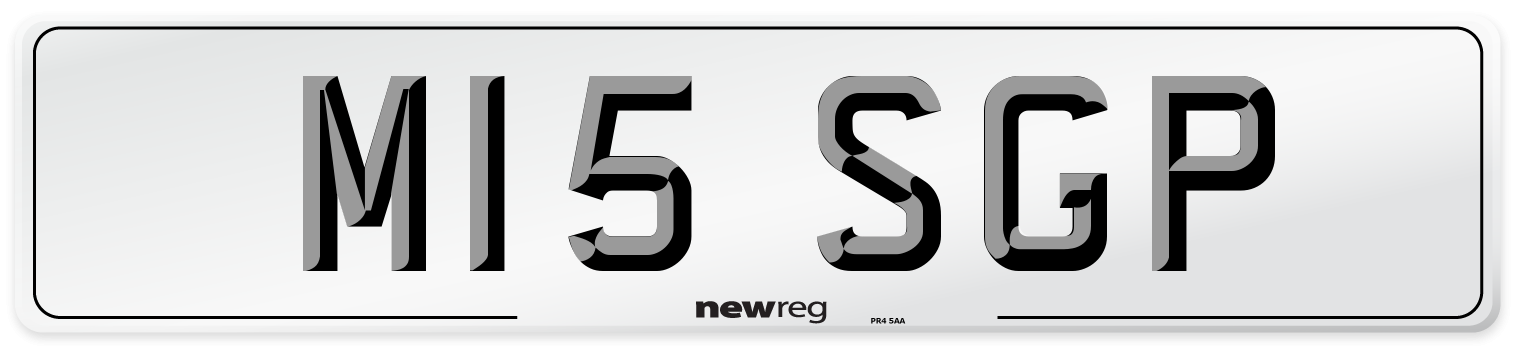 M15 SGP Front Number Plate