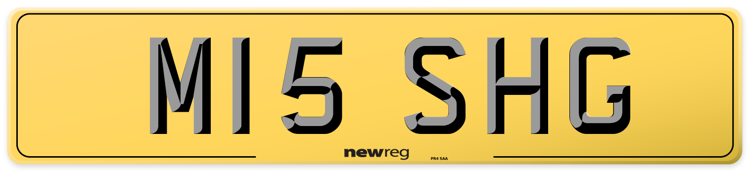 M15 SHG Rear Number Plate