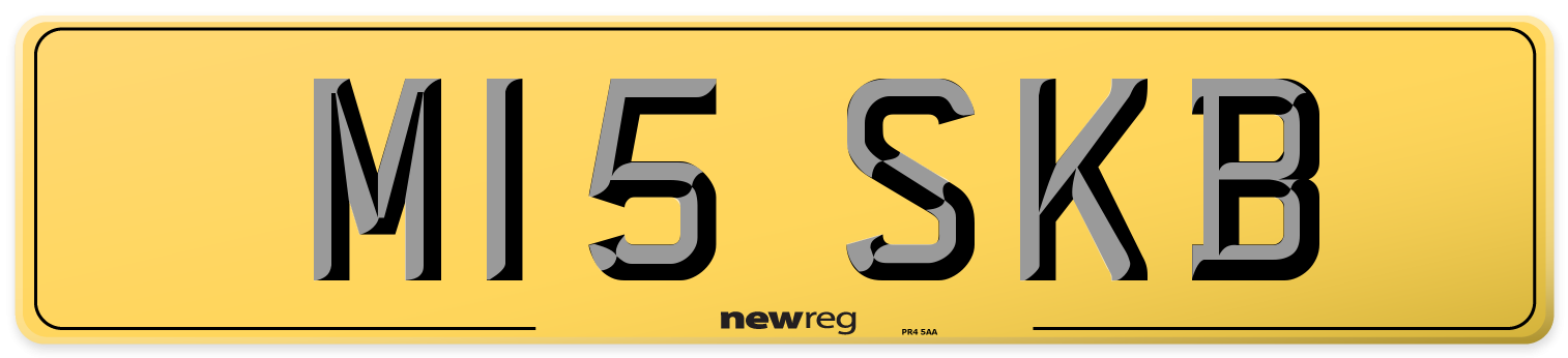 M15 SKB Rear Number Plate