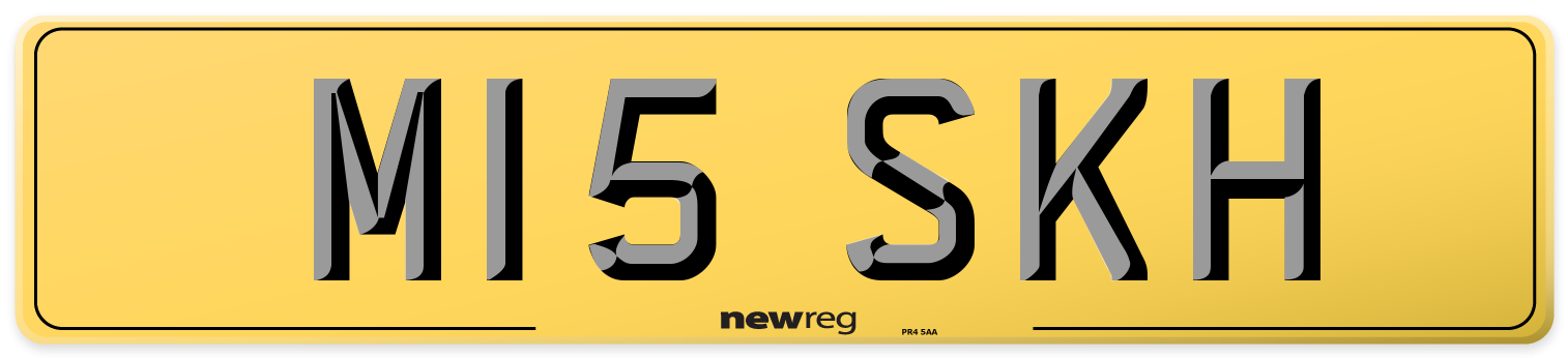 M15 SKH Rear Number Plate