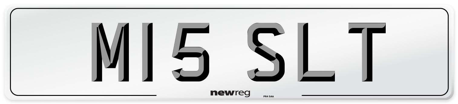 M15 SLT Front Number Plate