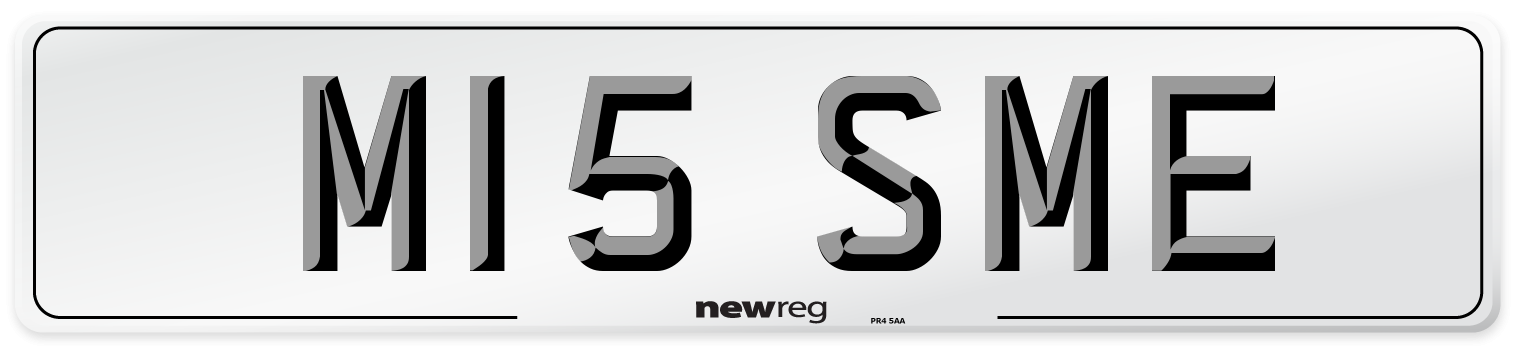 M15 SME Front Number Plate
