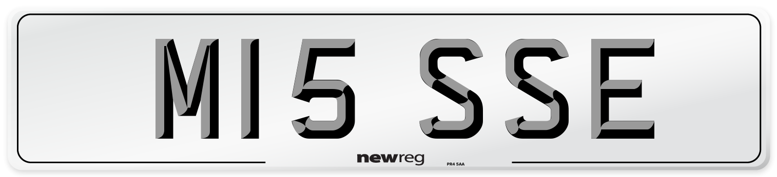 M15 SSE Front Number Plate