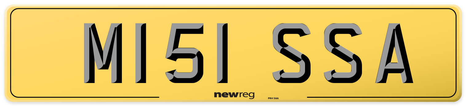 M151 SSA Rear Number Plate