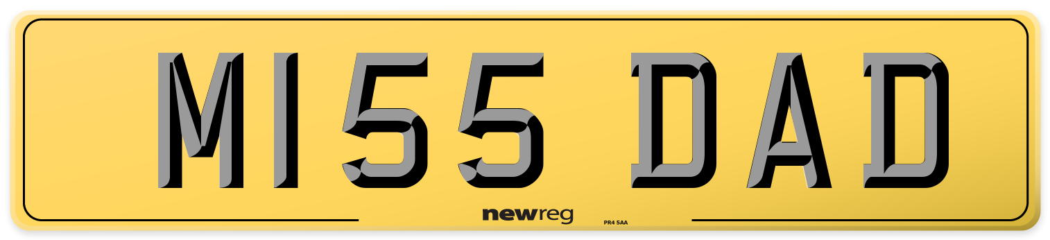 M155 DAD Rear Number Plate