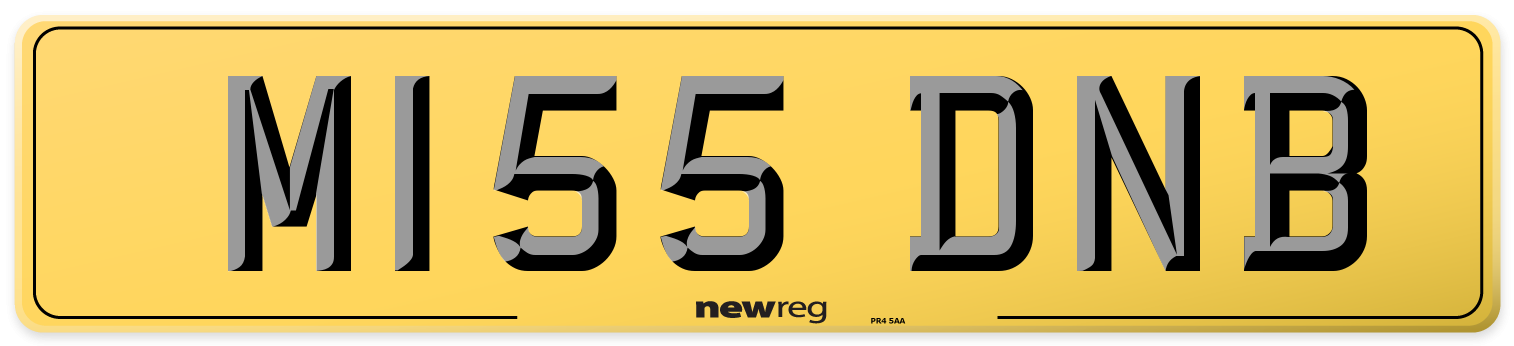 M155 DNB Rear Number Plate