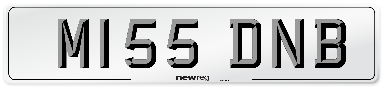 M155 DNB Front Number Plate